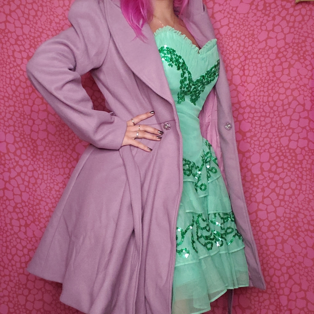 Lavender Belted Coat